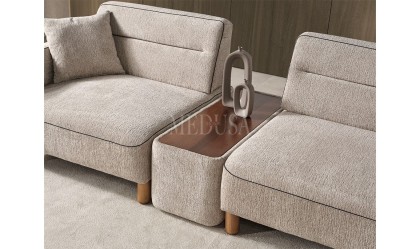 Medusa Home Mobilya - Skylo Sehpalı Üçlü Koltuk