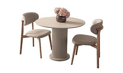 Medusa Home Mobilya - Soft Yuvarlak Mutfak Masası