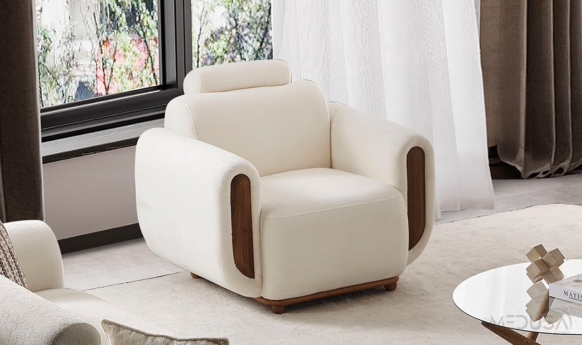 Medusa Home Mobilya - Soho Ceviz Koltuk Takımı