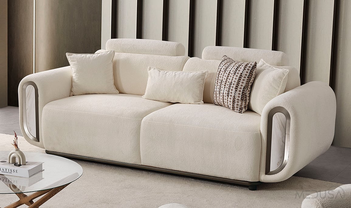 Medusa Home Mobilya - Soho Mermer Üçlü Koltuk