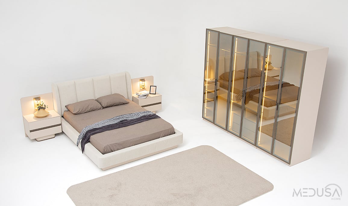 Medusa Home Mobilya - Solea Glass Yatak Odası