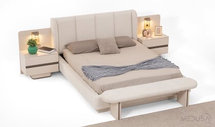 Medusa Home Mobilya - Solea Glass Yatak Odası