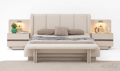 Medusa Home Mobilya - Solea Glass Yatak Odası
