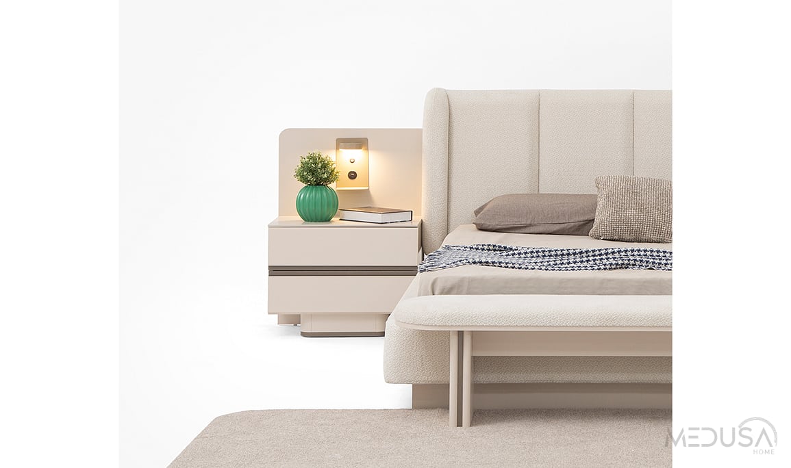 Medusa Home Mobilya - Solea Glass Yatak Odası