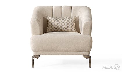 Medusa Home Mobilya - Solen Metal Berjer