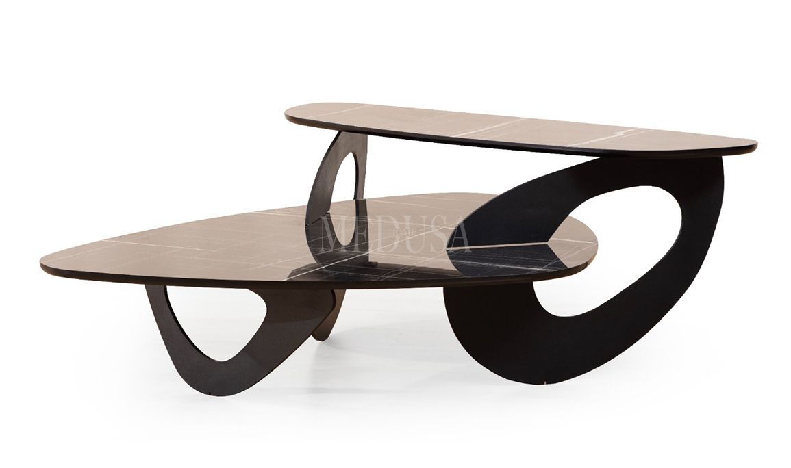 Medusa Home Mobilya - Solid Siyah Orta Sehpa