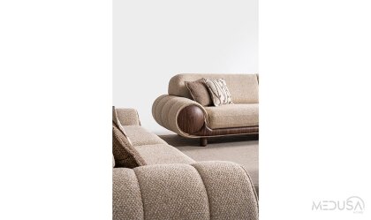 Medusa Home Mobilya - Som Üçlü Koltuk