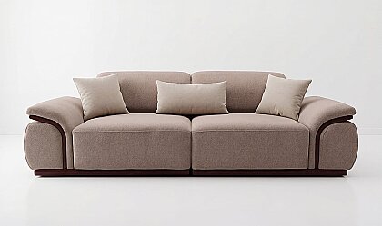 Sora Luxury Kahve Üçlü Koltuk