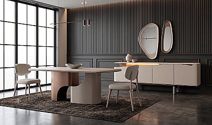 Medusa Home - Sora Luxury Krem Yemek Odası