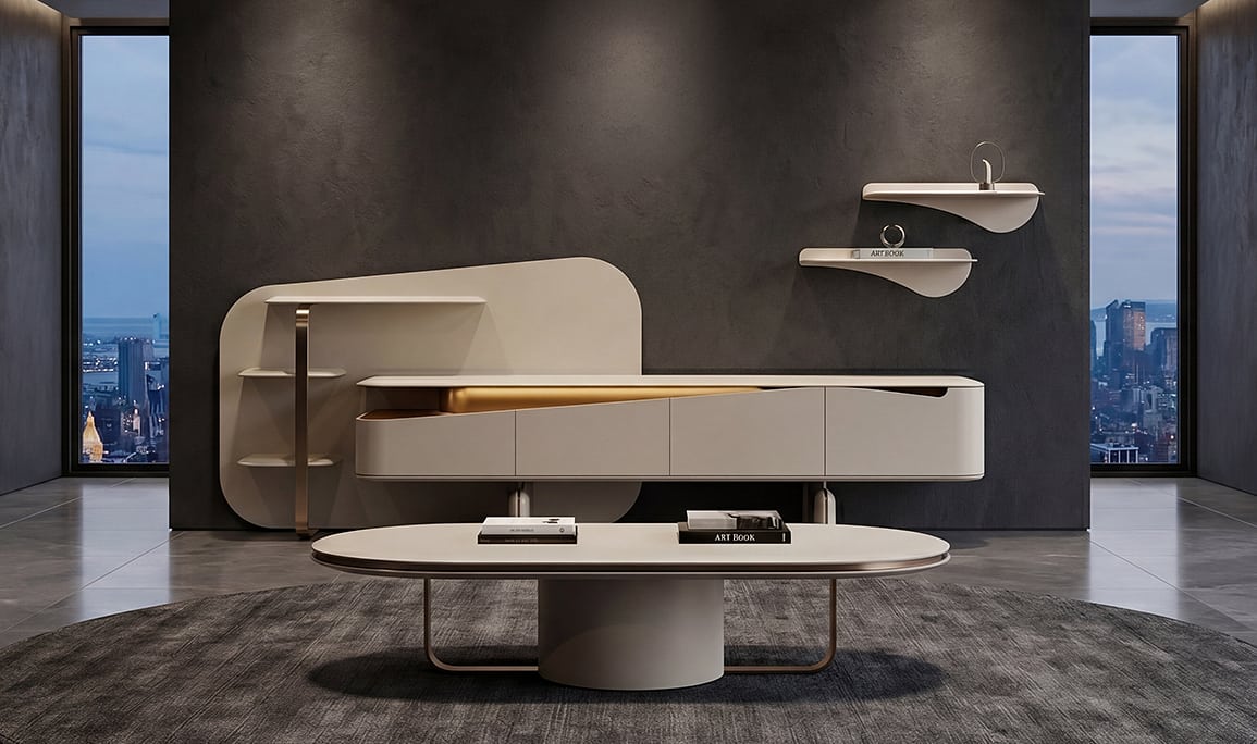 Medusa Home Mobilya - Sora Luxury Krem Yemek Odası