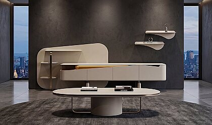 Medusa Home Mobilya - Sora Luxury Krem Yemek Odası