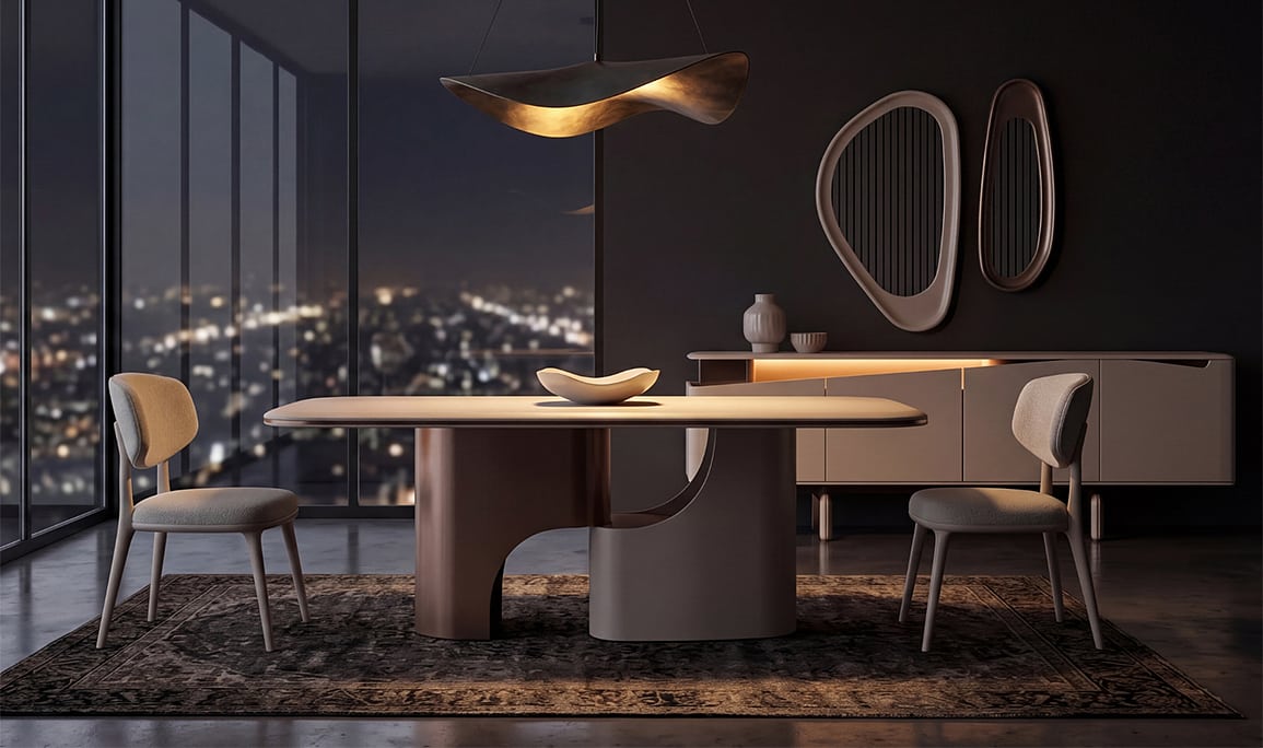 Medusa Home Mobilya - Sora Luxury Krem Yemek Odası