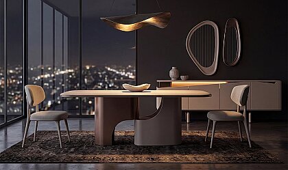 Medusa Home Mobilya - Sora Luxury Krem Yemek Odası