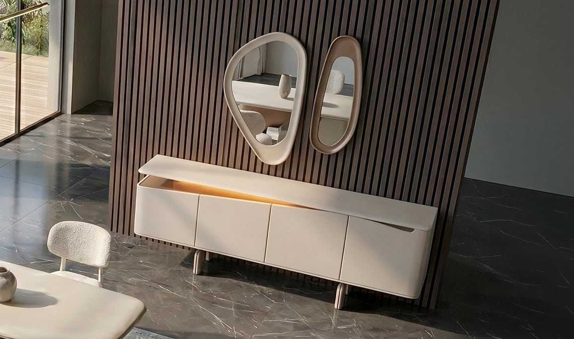 Medusa Home Mobilya - Sora Luxury Krem Yemek Odası