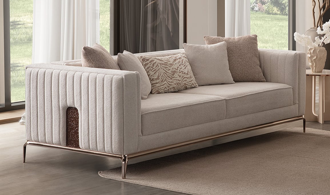 Medusa Home Mobilya - Sorella Luxury Üçlü Koltuk