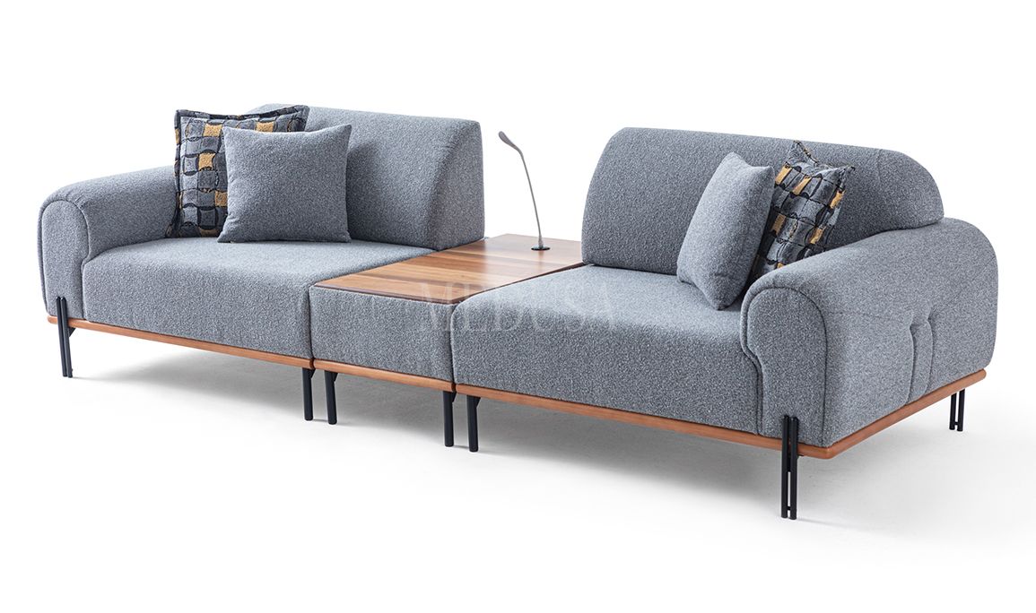 Medusa Home Mobilya - Soren Üçlü Koltuk (Sehpalı)