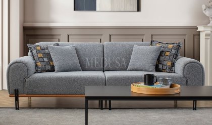 Medusa Home Mobilya - Soren Üçlü Koltuk (Sehpalı)