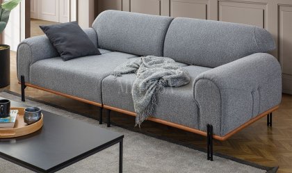 Medusa Home Mobilya - Soren Üçlü Koltuk (Sehpalı)