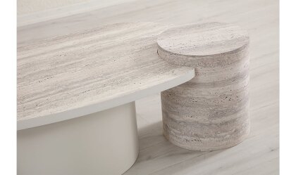 Medusa Home Mobilya - Sorf Traverten Sehpa Seti