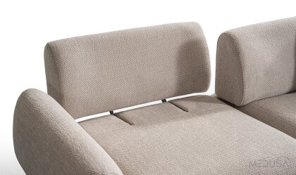 Medusa Home Mobilya - Sorya Krem Üçlü Koltuk