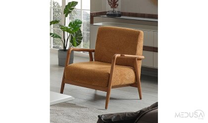 Medusa Home Mobilya - Sova Ahşap Berjer