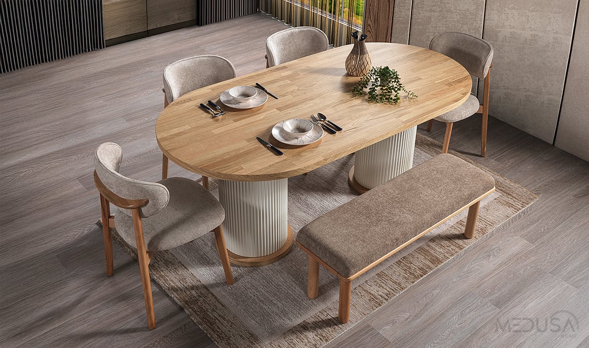 Medusa Home Mobilya - Spring Bohem Yemek Masası