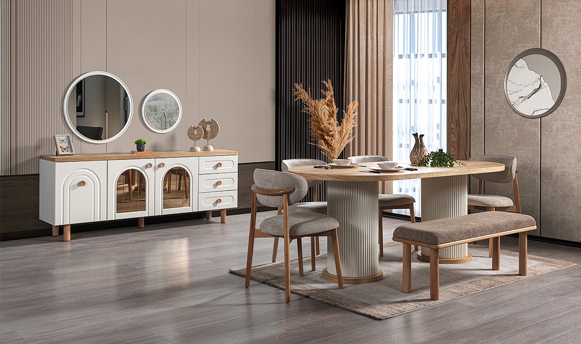 Medusa Home Mobilya - Spring Bohem Yemek Odası