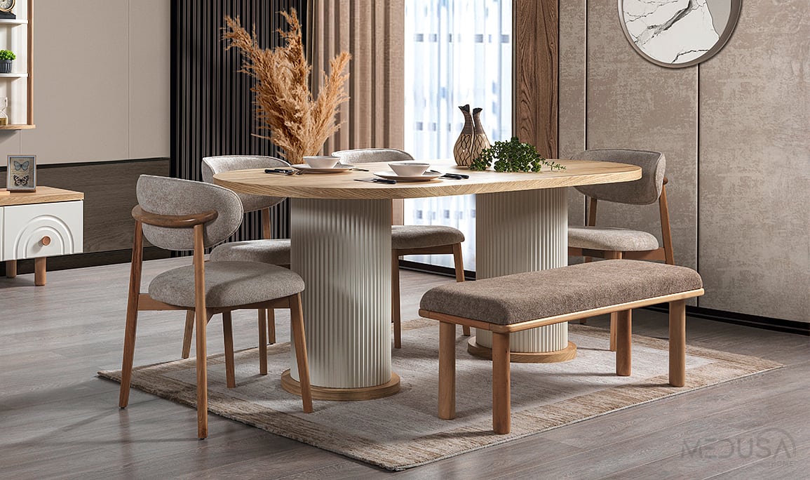 Medusa Home Mobilya - Spring Bohem Yemek Odası