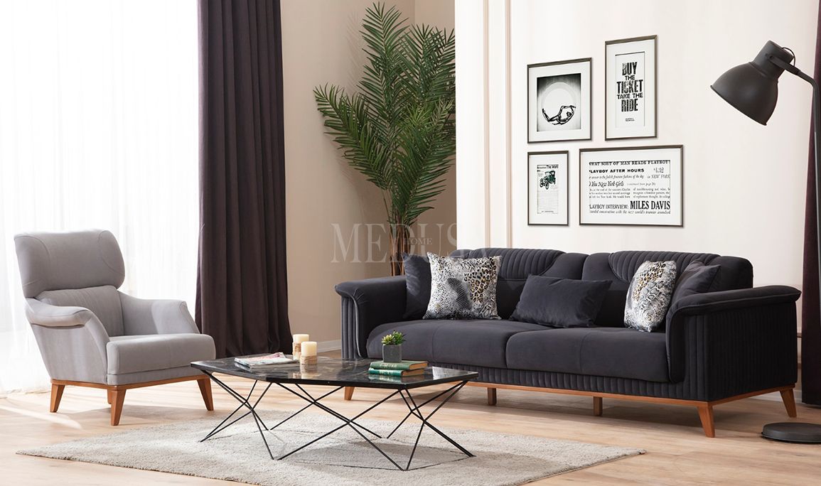 Medusa Home Mobilya - Spring Üçlü Koltuk 01