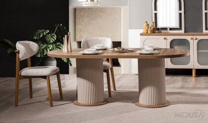 Medusa Home Mobilya - Stacy Bohem Yemek Masası