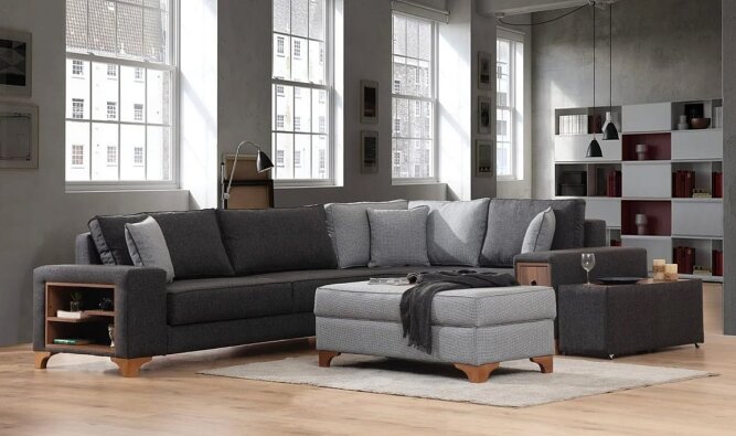 Medusa Home Mobilya - Star Köşe Takımı - Yataklı Köşe Takımları