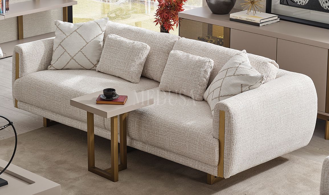Medusa Home Mobilya - Starlet Aytaşı Üçlü Koltuk