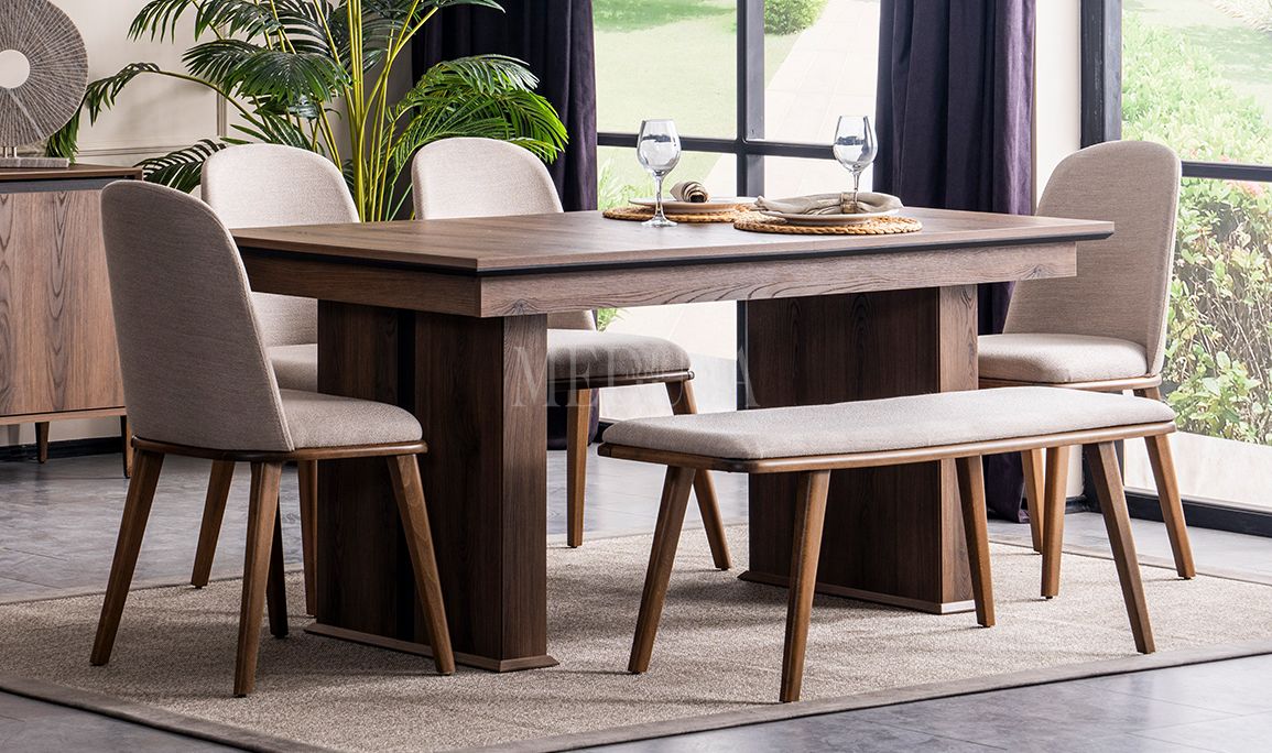 Medusa Home Mobilya - Start Ceviz Yemek Masası
