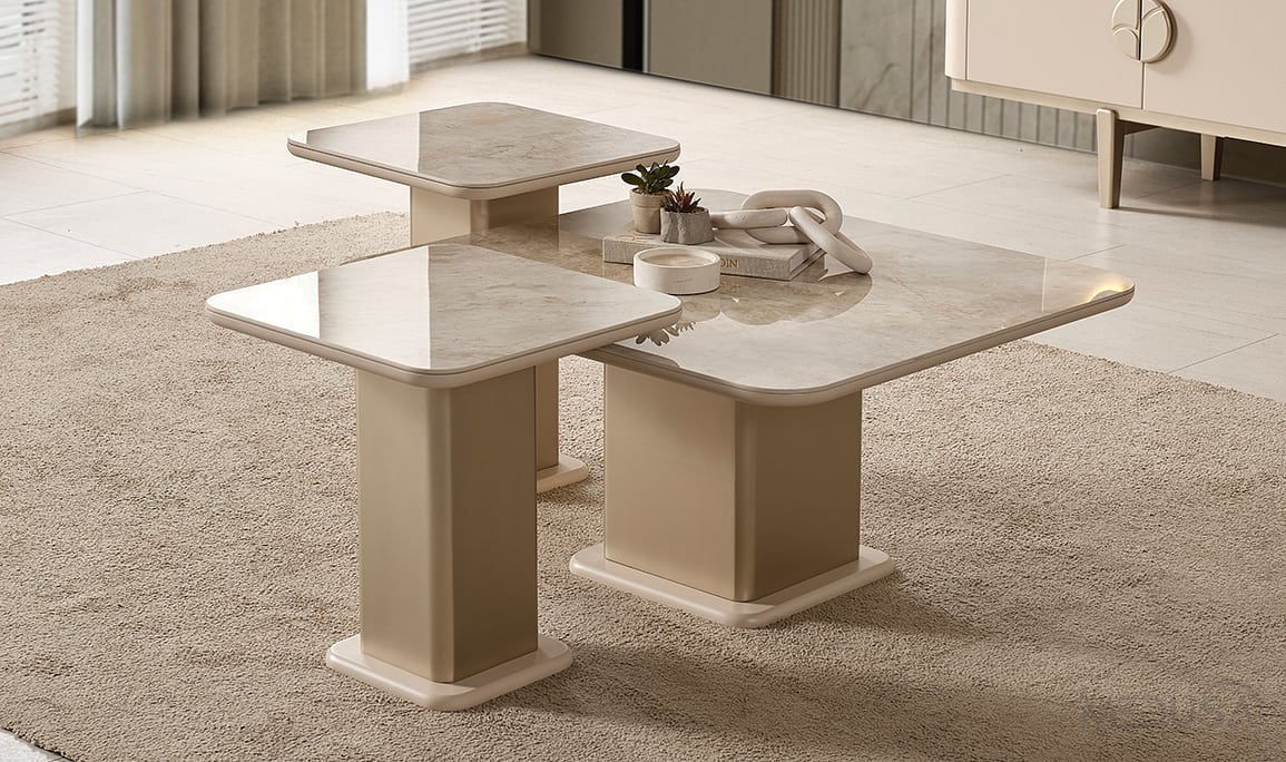 Medusa Home Mobilya - Stella 3'lü Sehpa Seti