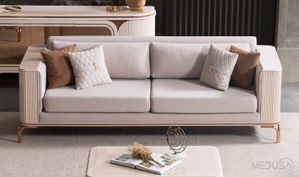 Medusa Home Mobilya - Stella Luxury Üçlü Koltuk