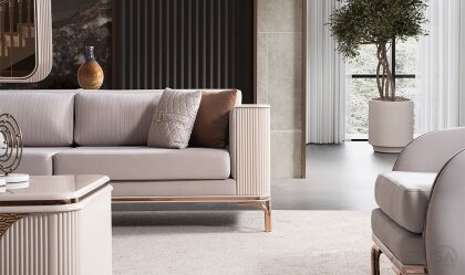 Medusa Home Mobilya - Stella Luxury Üçlü Koltuk