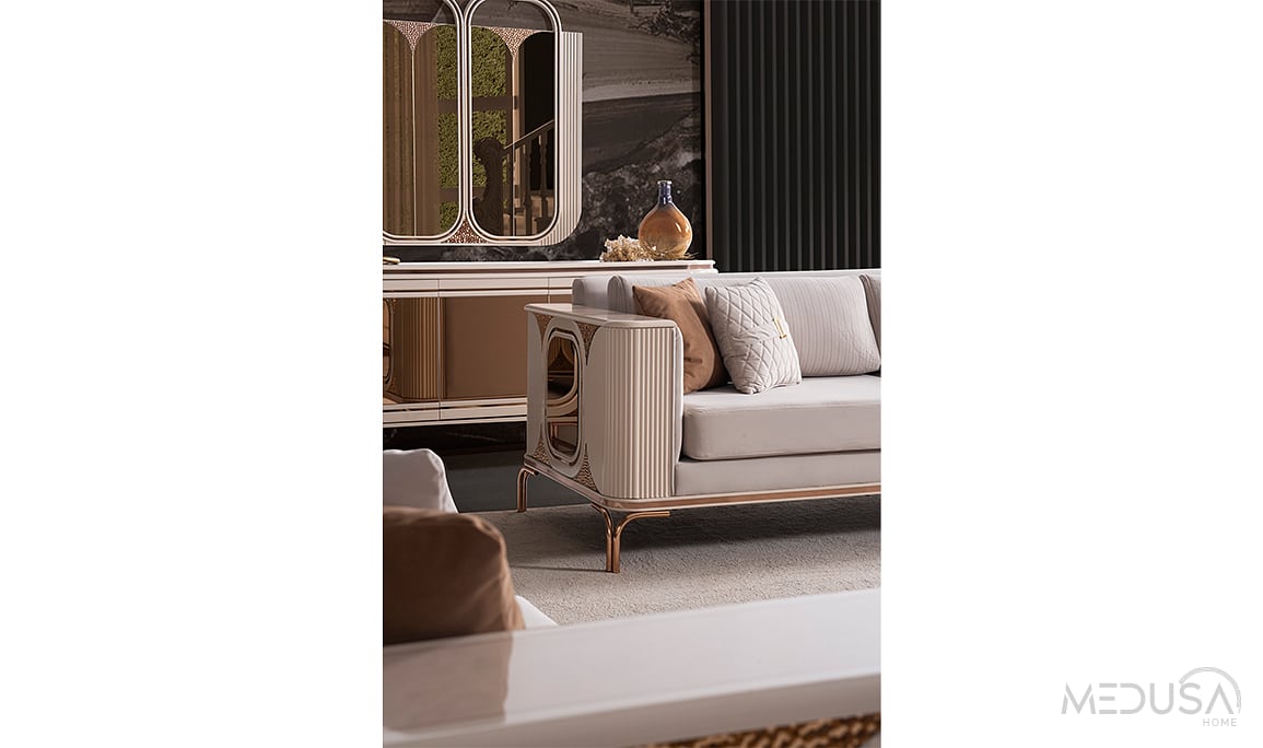Medusa Home Mobilya - Stella Luxury Üçlü Koltuk