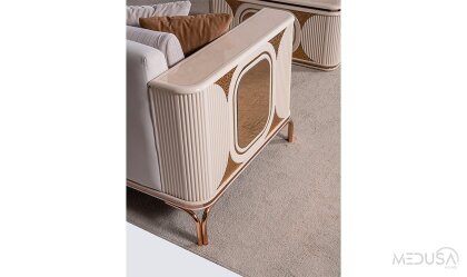 Medusa Home Mobilya - Stella Luxury Üçlü Koltuk