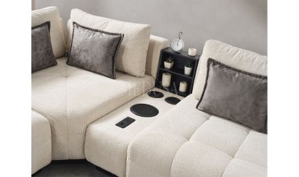 Medusa Home Mobilya - Stevan Beyaz Köşe Takımı