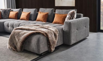 Medusa Home Mobilya - Stevan Gri U Köşe Takımı