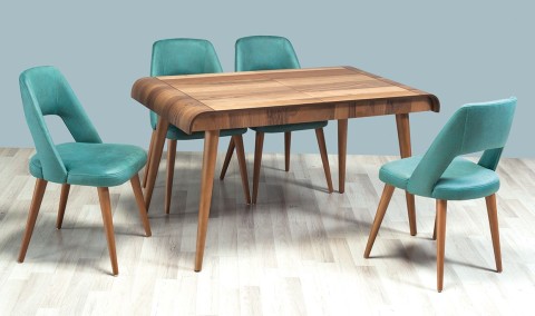 Medusa Home Mobilya - Stil Ceviz Mutfak Masası