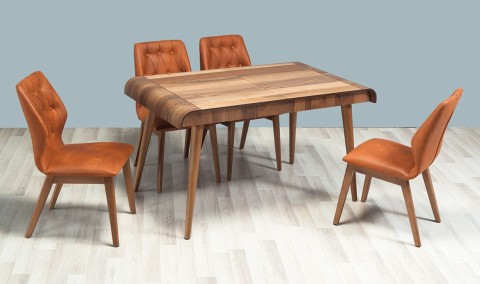 Medusa Home Mobilya - Stil Ceviz Mutfak Masası