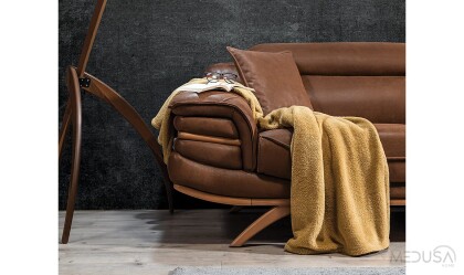 Medusa Home Mobilya - Striker Kahve Üçlü Koltuk