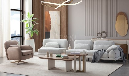 Medusa Home Mobilya - Stripe Relax Üçlü Koltuk