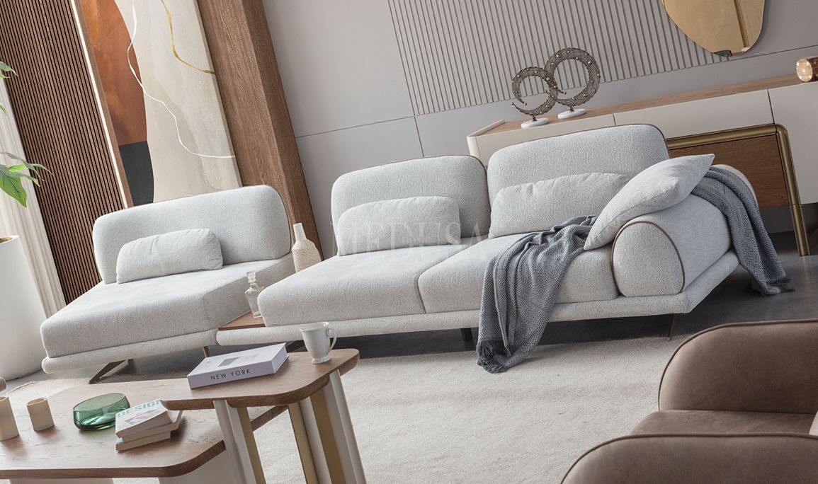 Medusa Home Mobilya - Stripe Relax Üçlü Koltuk