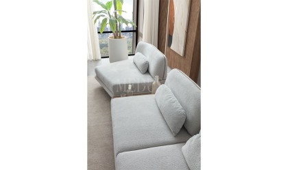 Medusa Home Mobilya - Stripe Relax Üçlü Koltuk
