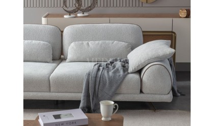 Medusa Home Mobilya - Stripe Relax Üçlü Koltuk