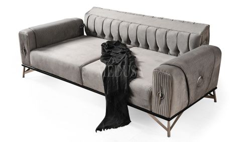 Medusa Home Mobilya - Stronger Üçlü Koltuk Gri