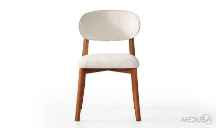 Medusa Home Mobilya - Sude Bohem Beyaz Sandalye