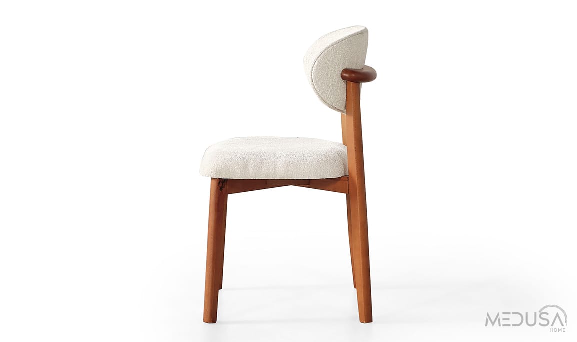 Medusa Home Mobilya - Sude Bohem Beyaz Sandalye